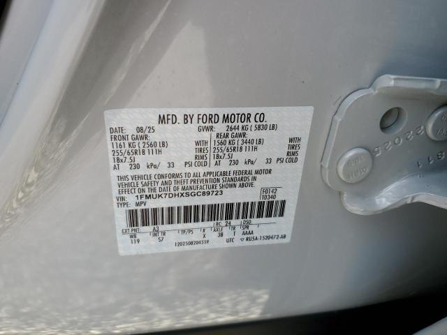Photo 14 from auction – 2025 FORD EXPLORER A with VIN 1FMUK7DHXSGC89723