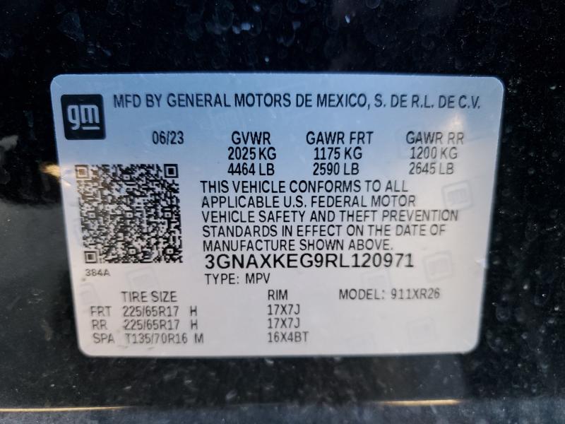 Photo 14 from auction – 2024 CHEVROLET EQUINOX LT with VIN 3GNAXKEG9RL120971