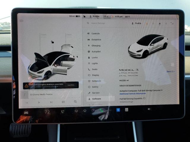 Photo 9 from auction – 2019 TESLA MODEL 3 with VIN 5YJ3E1EB9KF511435