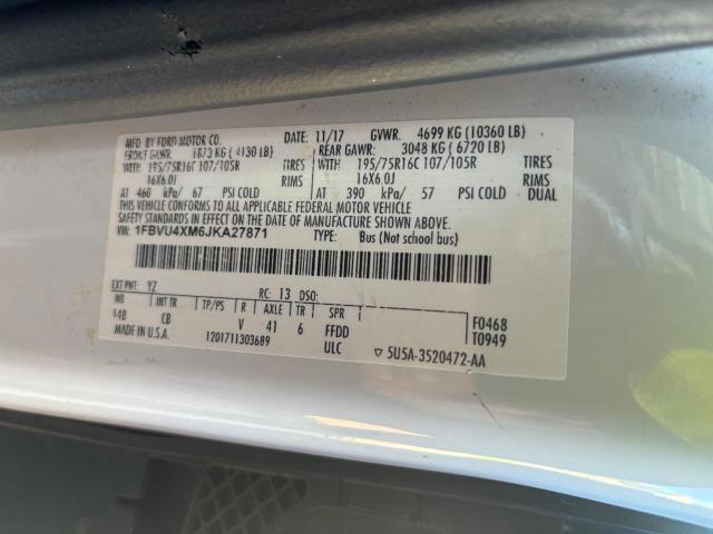 Photo 10 from auction – 2018 FORD TRANSIT T- with VIN 1FBVU4XM6JKA27871