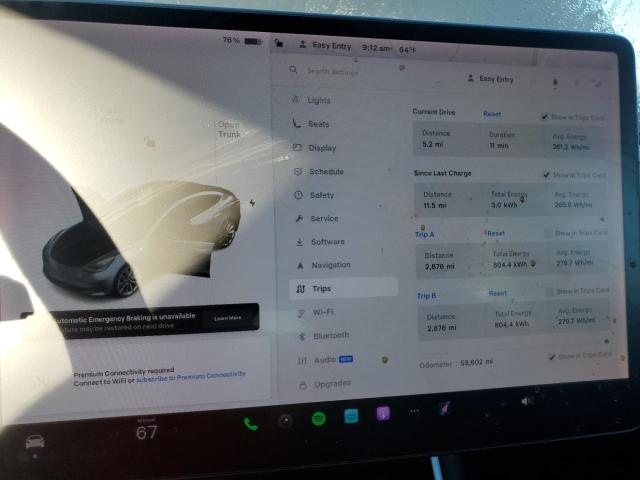 Photo 9 from auction – 2019 TESLA MODEL 3 with VIN 5YJ3E1EB2KF433757