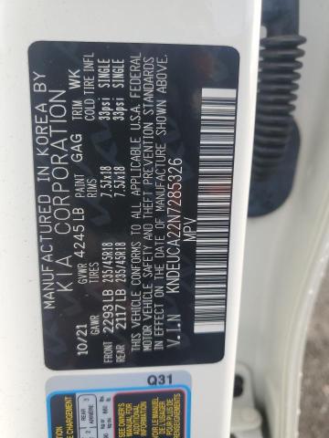 Photo 14 from auction – 2022 KIA SELTOS NIG with VIN KNDEUCA22N7285326