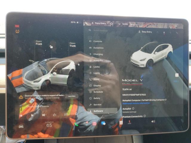 Photo 9 from auction – 2021 TESLA MODEL Y with VIN 5YJYGDEF1MF137622