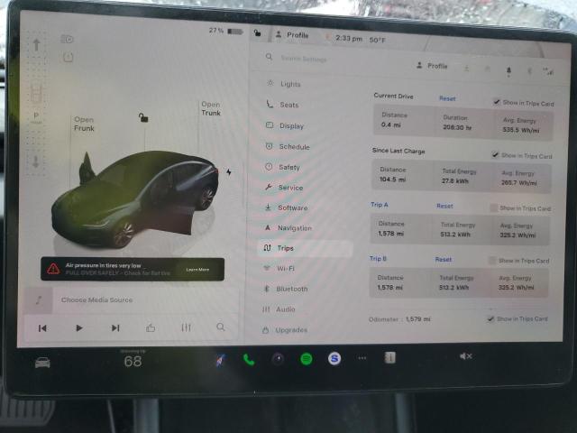 Photo 9 from auction – 2025 TESLA MODEL 3 with VIN 5YJ3E1EB1SF018249