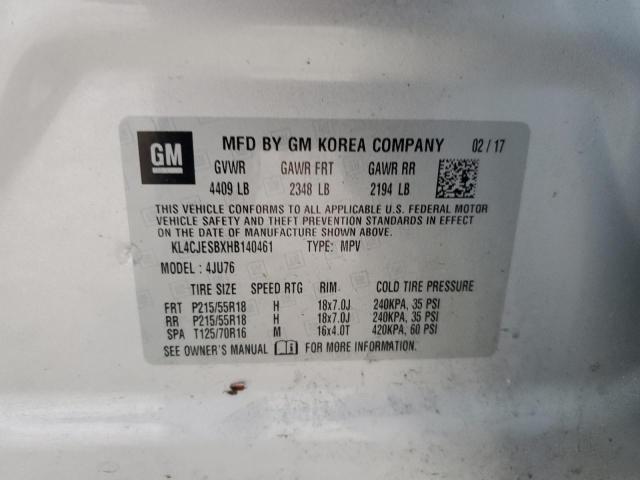 Photo 14 from auction – 2017 BUICK ENCORE PRE with VIN KL4CJESBXHB140461