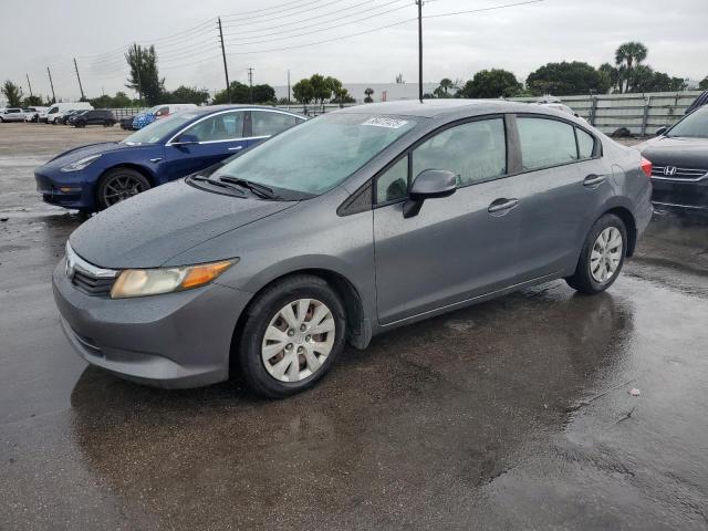 HONDA CIVIC LX 2012 with VIN 19XFB2F51CE109503 - Photo from auction