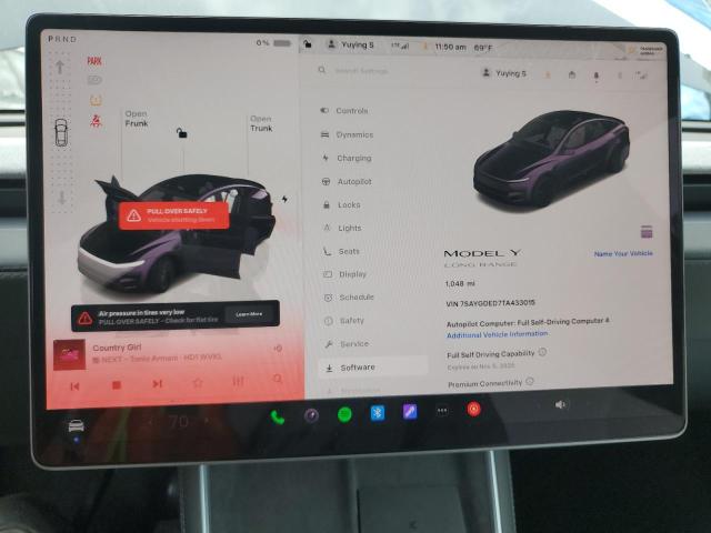 Photo 9 from auction – 2026 TESLA MODEL Y with VIN 7SAYGDED7TA433015