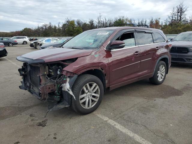 TOYOTA HIGHLANDER 2015 with VIN 5TDBKRFH9FS166981 - Photo from auction