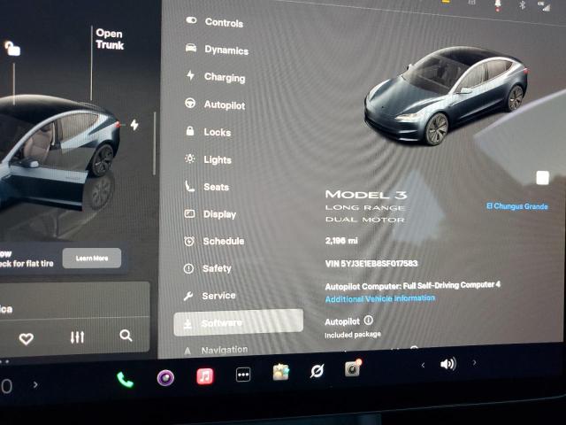 Photo 9 from auction – 2025 TESLA MODEL 3 with VIN 5YJ3E1EB8SF017583