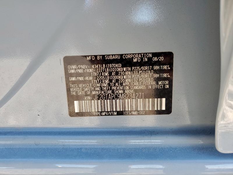 Photo 14 from auction – 2021 SUBARU CROSSTREK with VIN JF2GTAPC9M8234271