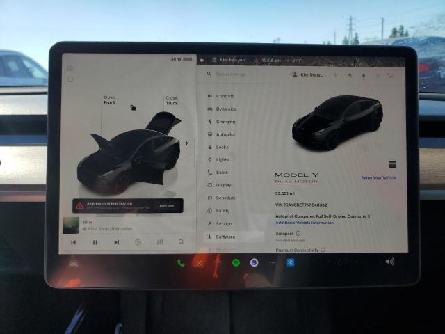 Фото 9 с аукциона – 2022 TESLA MODEL Y с VIN 7SAYGDEF7NF540332