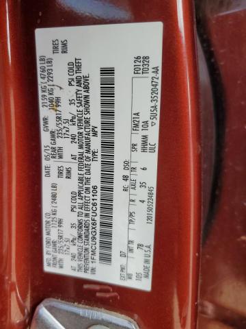Photo 14 from auction – 2015 FORD ESCAPE SE with VIN 1FMCU9GX6FUC61106