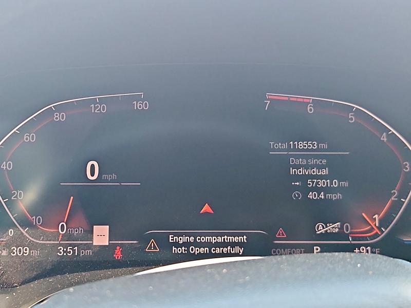 Photo 9 from auction – 2020 BMW 330I with VIN 3MW5R1J02L8B23581