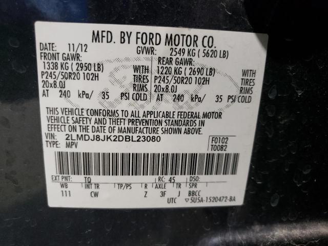 Photo 14 from auction – 2013 LINCOLN MKX with VIN 2LMDJ8JK2DBL23080