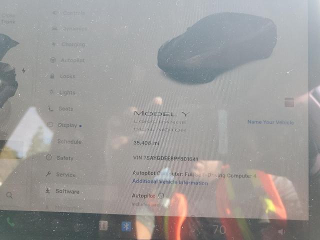 Photo 9 from auction – 2023 TESLA MODEL Y with VIN 7SAYGDEE8PF801641