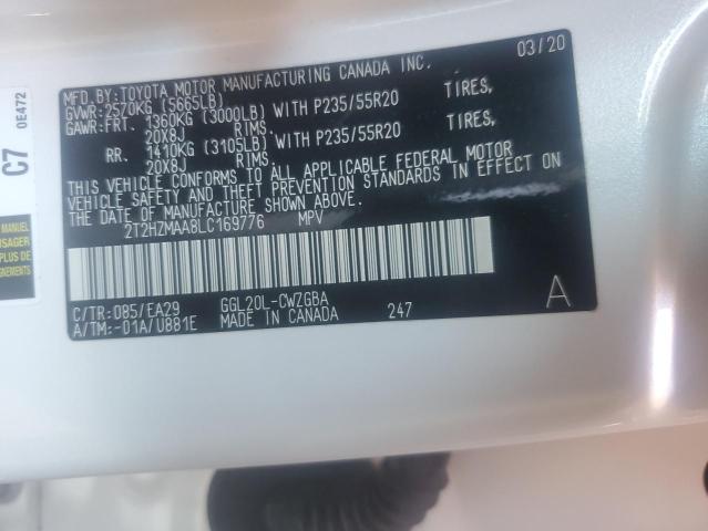 Photo 14 from auction – 2020 LEXUS RX 350 with VIN 2T2HZMAA8LC169776