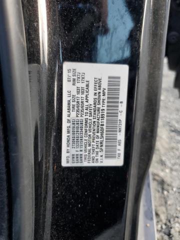 Photo 14 from auction – 2015 HONDA ODYSSEY EX with VIN 5FNRL5H60FB118919