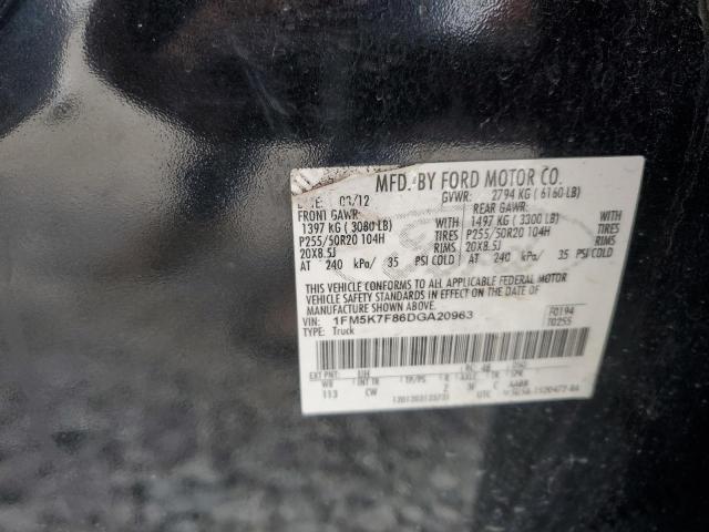 Photo 14 from auction – 2013 FORD EXPLORER with VIN 1FM5K7F86DGA20963