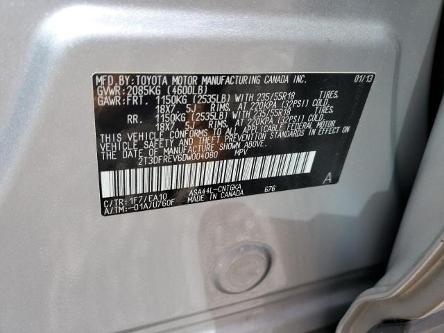 Photo 14 from auction – 2013 TOYOTA RAV4 LIMIT with VIN 2T3DFREV6DW004080