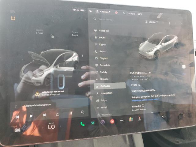 Zdjęcie 9 z aukcji – 2021 TESLA MODEL Y z VIN 5YJYGDEE9MF122504