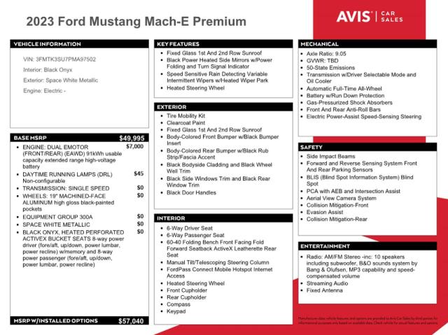 Photo 12 from auction – 2023 FORD MUSTANG MA with VIN 3FMTK3SU7PMA97502