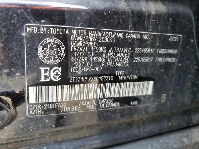 Photo 14 from auction – 2021 TOYOTA RAV4 LE with VIN 2T3Z1RFVXMC152740