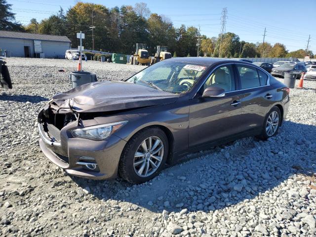 INFINITI Q50 BASE 2014 with VIN JN1BV7APXEM685240 - Photo from auction