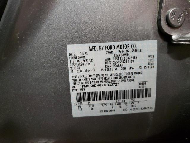 Photo 14 from auction – 2023 FORD EXPLORER X with VIN 1FMSK8DH6PGB32727