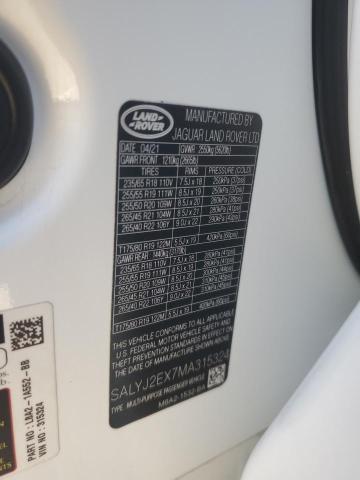 Photo 14 from auction – 2021 LAND ROVER RANGE ROVE with VIN SALYJ2EX7MA315324