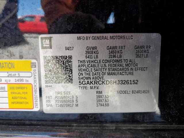 Photo 14 from auction – 2017 BUICK ENCLAVE with VIN 5GAKRCKD8HJ326152