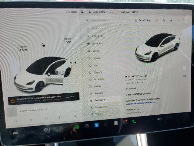 Photo 9 from auction – 2018 TESLA MODEL 3 with VIN 5YJ3E1EB5JF085404