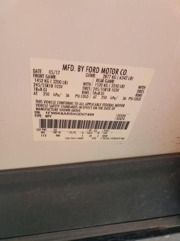 Photo 14 from auction – 2017 FORD EXPLORER P with VIN 1FM5K8AR5HGD07495