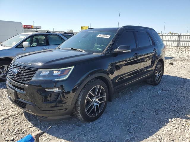 FORD EXPLORER S 2018 with VIN 1FM5K8GT0JGC90548 - Photo from auction