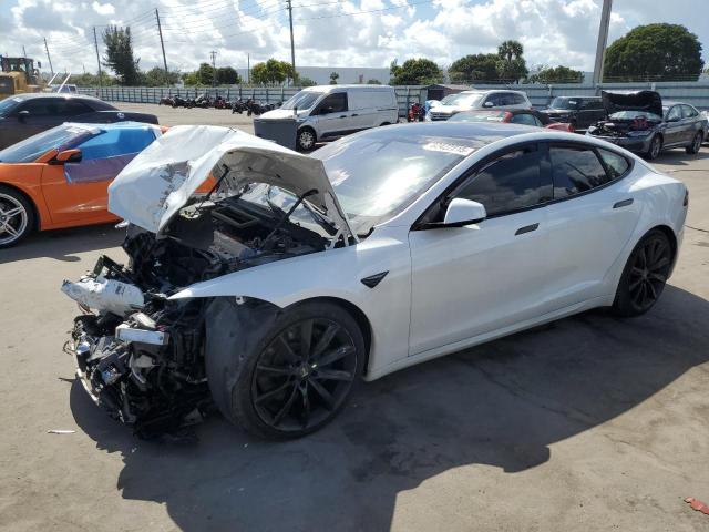TESLA MODEL S 2021 with VIN 5YJSA1E69MF438984 - Photo from auction