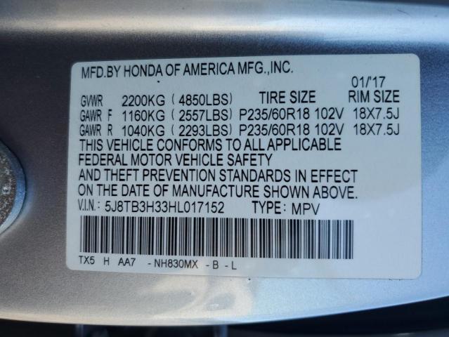 Photo 14 from auction – 2017 ACURA RDX with VIN 5J8TB3H33HL017152