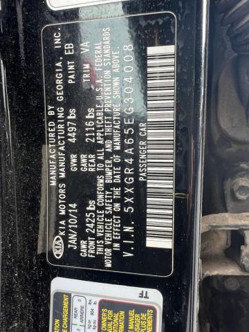 Photo 10 from auction – 2014 KIA OPTIMA SX with VIN 5XXGR4A65EG304008