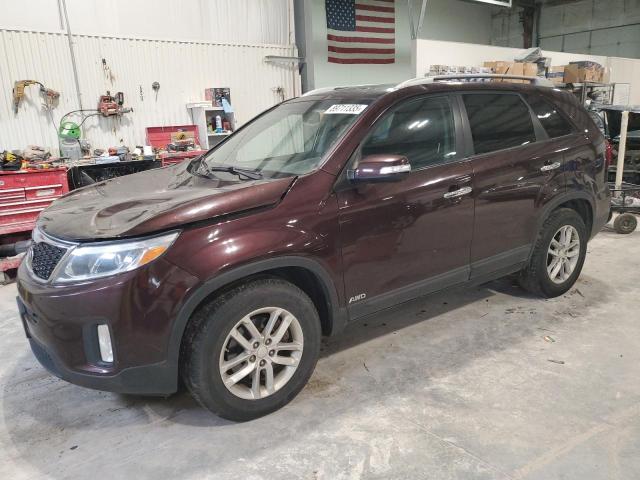 KIA SORENTO LX 2014 with VIN 5XYKTCA63EG473526 - Photo from auction