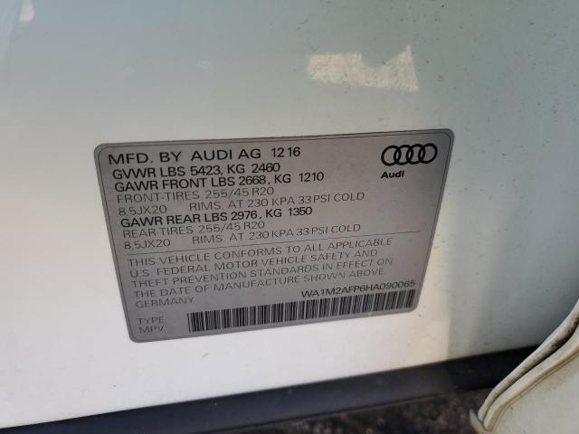 Photo 14 from auction – 2017 AUDI Q5 PREMIUM with VIN WA1M2AFP6HA090065