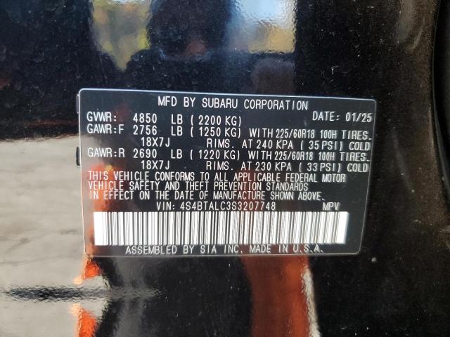 Photo 14 from auction – 2025 SUBARU OUTBACK ON with VIN 4S4BTALC3S3207748