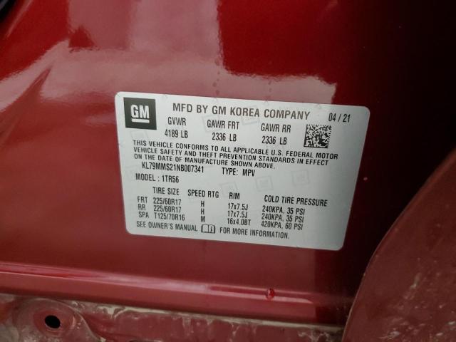 Photo 14 from auction – 2022 CHEVROLET TRAILBLAZE with VIN KL79MMS21NB007341