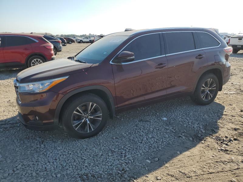 TOYOTA HIGHLANDER 2016 with VIN 5TDJKRFH4GS290198 - Photo from auction