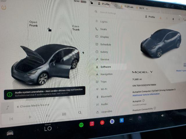 Photo 9 from auction – 2023 TESLA MODEL Y with VIN 7SAYGDEEXPA119664