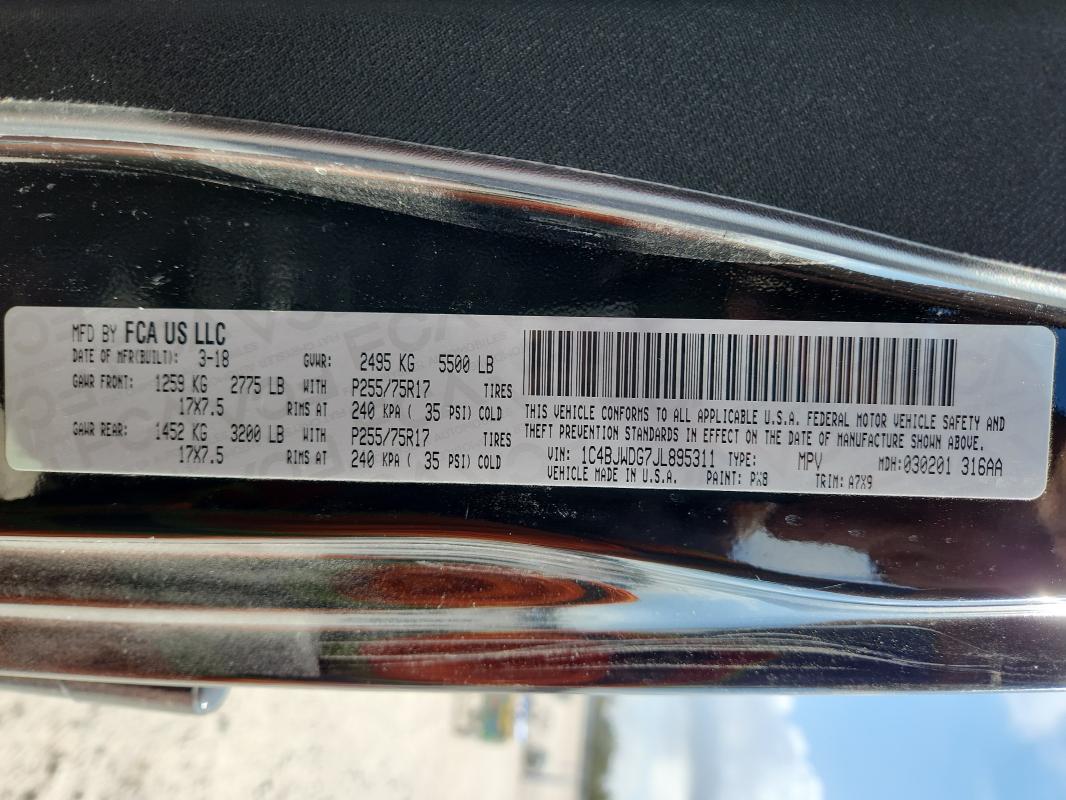 Photo 14 from auction – 2018 JEEP WRANGLER U with VIN 1C4BJWDG7JL895311