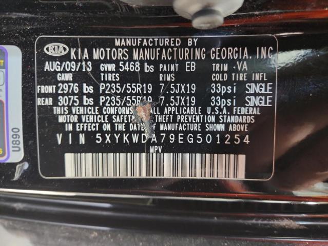 Photo 14 from auction – 2014 KIA SORENTO SX with VIN 5XYKWDA79EG501254