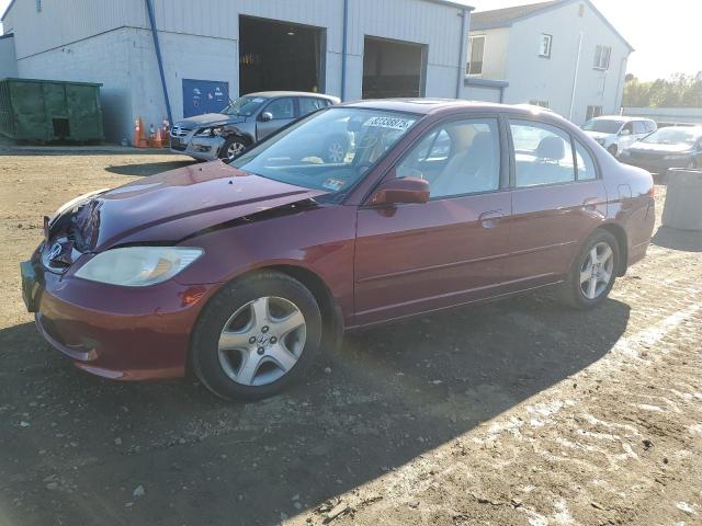 HONDA CIVIC EX 2004 with VIN 2HGES26744H589203 - Photo from auction