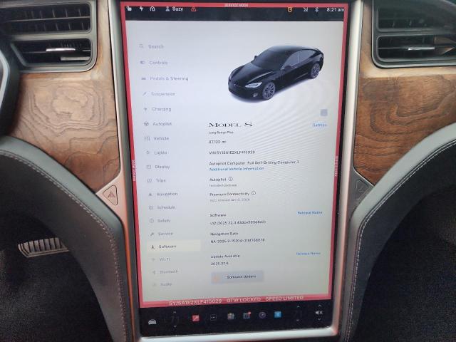Photo 9 from auction – 2020 TESLA MODEL S with VIN 5YJSA1E2XLF415029