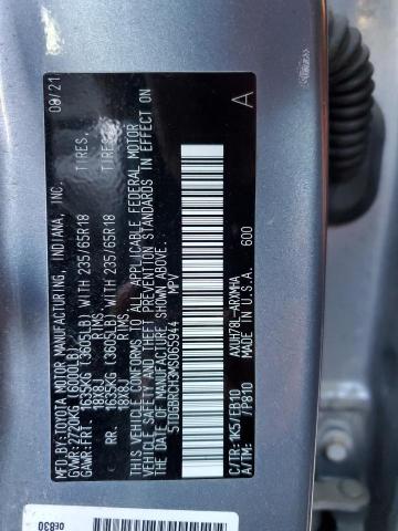 Foto 14 de la subasta – 2021 TOYOTA HIGHLANDER con VIN 5TDGBRCH3MS065944