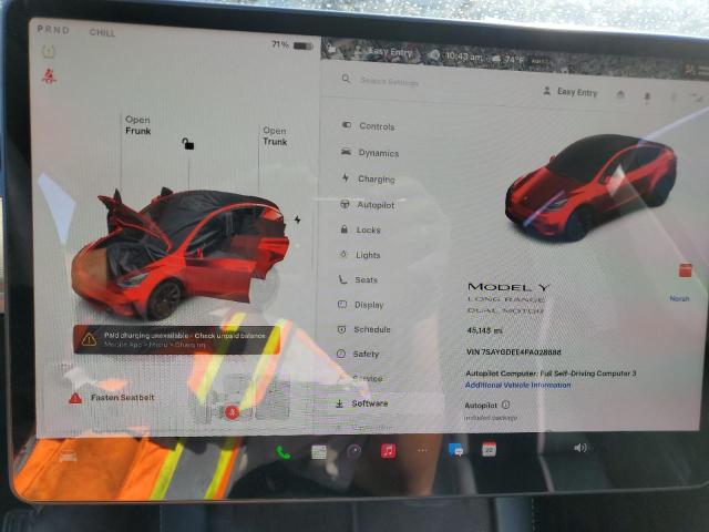 Photo 9 from auction – 2023 TESLA MODEL Y with VIN 7SAYGDEE4PA028888