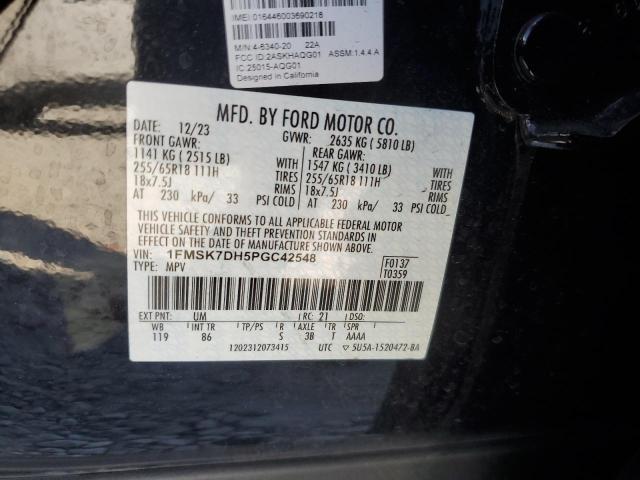 Photo 14 from auction – 2023 FORD EXPLORER X with VIN 1FMSK7DH5PGC42548
