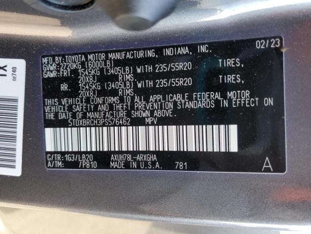 Photo 14 from auction – 2023 TOYOTA HIGHLANDER with VIN 5TDXBRCH3PS576462